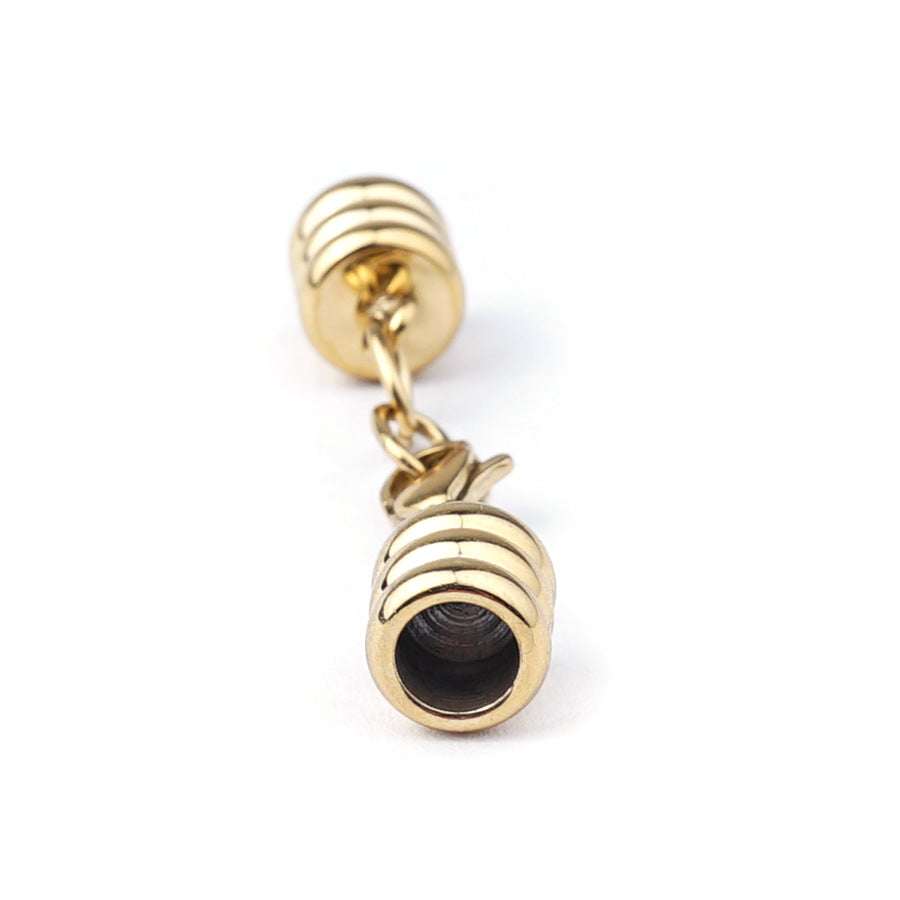 5.5mm Gold Plated Stainless Steel Glu-N-Go End Caps - Goody Beads