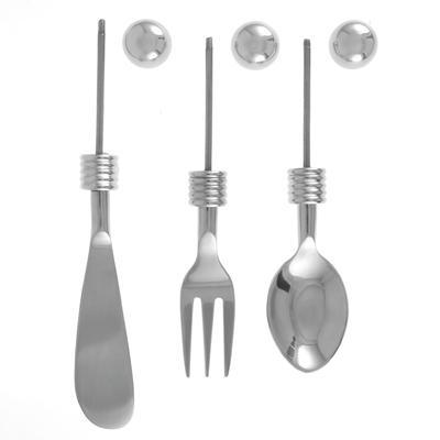 Deluxe Stainless Steel 3 Piece Canape Set