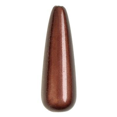 30mm Tear Drop Chocolate Brown Miracle Bead - Goody Beads