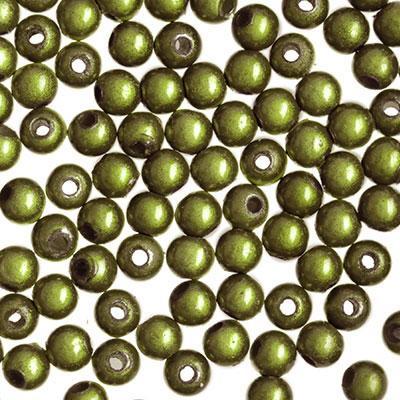 6mm Olive Green Miracle Bead - Goody Beads