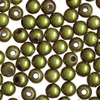 8mm Olive Green Miracle Bead - Goody Beads