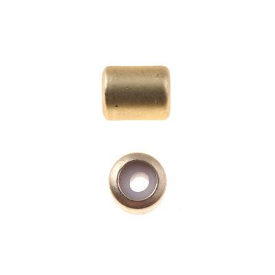 5.5x7mm Satin Hamilton Gold Plated Slide On Clasp - Goody Beads