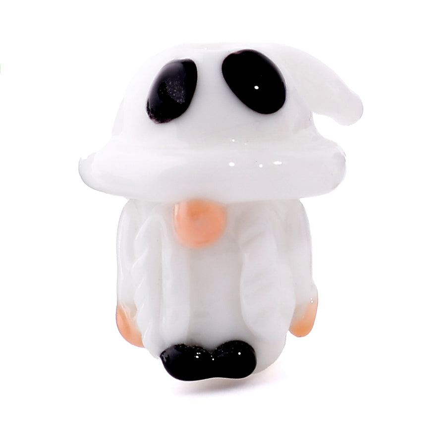 21x18mm Adorable Ghost Gnome Lampwork Bead