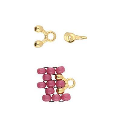 Cymbal Alona 24k Gold Plated Bead Ending for 11/0 Delica/Round and 8/0 Round Miyuki Beads - Goody Beads