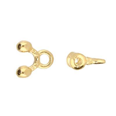 Cymbal Alona 24k Gold Plated Bead Ending for 11/0 Delica/Round and 8/0 Round Miyuki Beads - Goody Beads