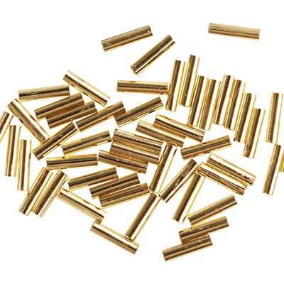 6mm Liquid Gold Straight Tube Beads - Goody Beads