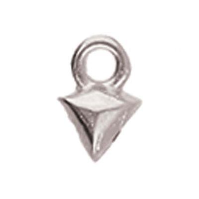 Cymbal Kleftiko Silver Plated Bead Ending for DiamonDuo Beads - Goody Beads