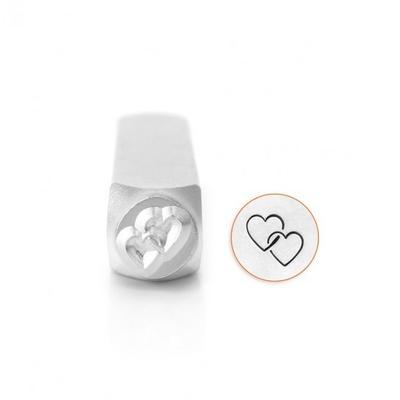 Interlocking Hearts Metal Stamp  by Impressart