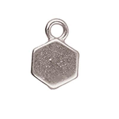 Cymbal Maragas Silver Plated Bead Ending for Honeycomb Beads - Goody Beads