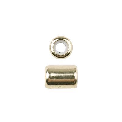 4x5mm Gold Plated Slide on Clasp with Hole for Jump Ring - Goody Beads