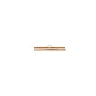 16mm Small Bright Gold Slide End Tube - 2 Pack - Goody Beads