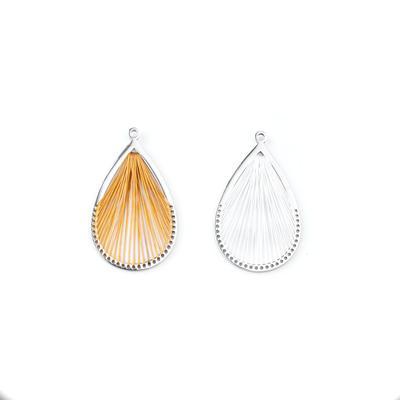 37mm Gold-Plated Stainless Steel Beadable Drop Pendant - Goody Beads