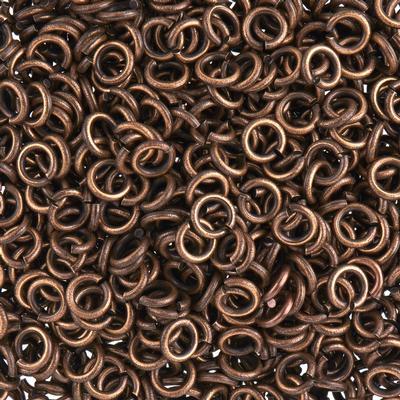 5mm Brass Oxide Plated 21 Gauge Round Jump Rings - Goody Beads