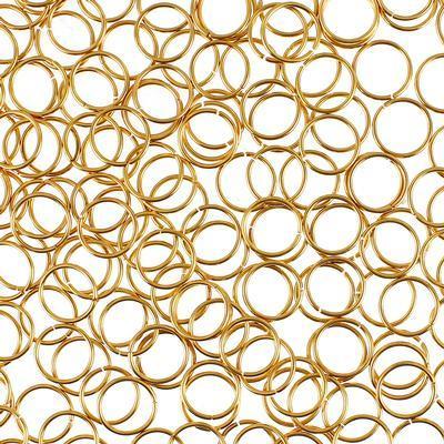 6mm Gold Plated 20 Gauge Round Jump Ring - Goody Beads