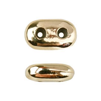 7x12mm Gold Plated 2-Hole Slider Clasp - Goody Beads