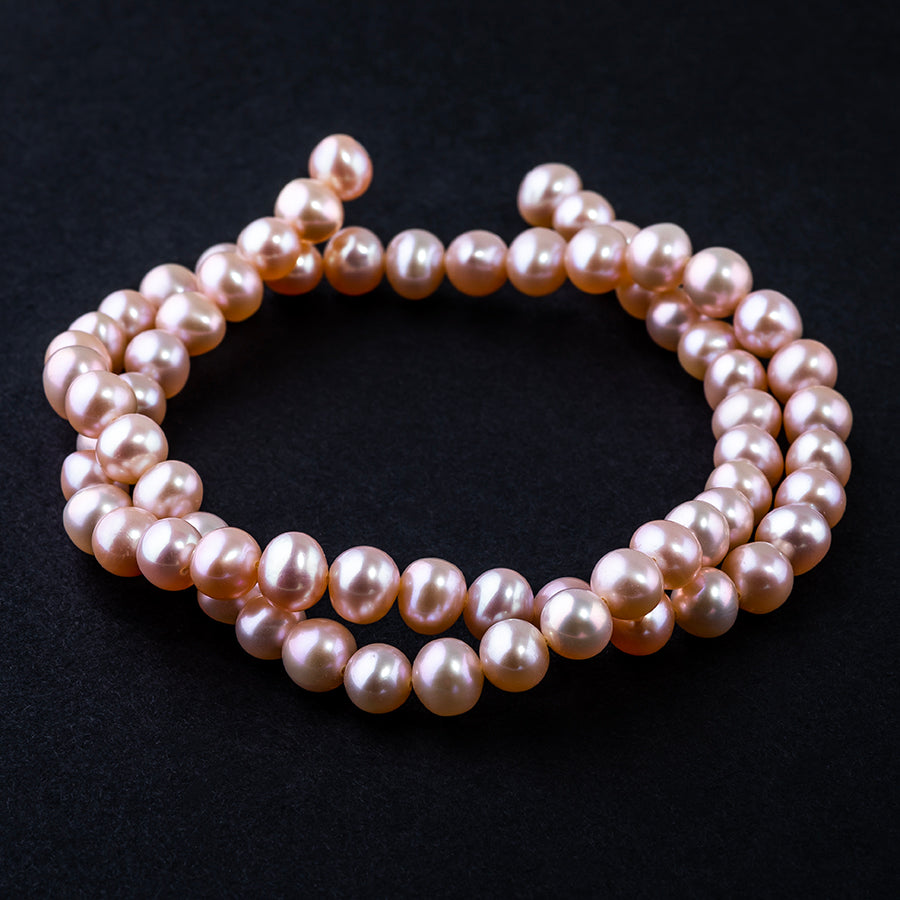 Potato Freshwater 6-6.5mm Natural Pearl Strand