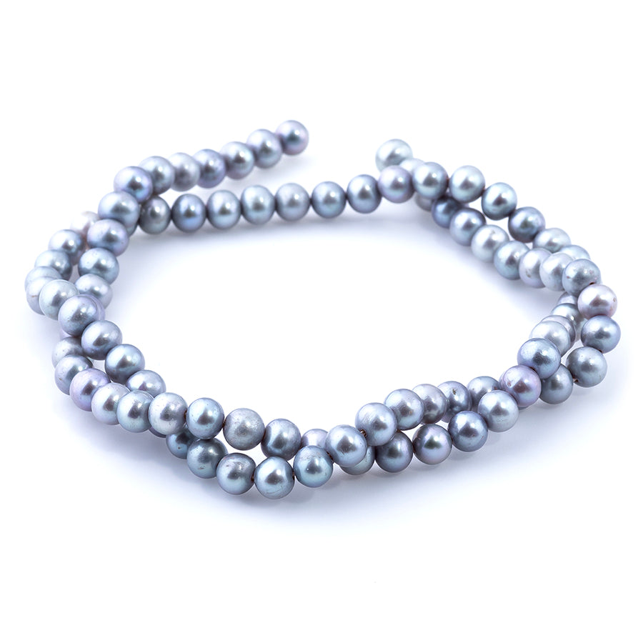 Potato Freshwater 5-5.5mm Moonlight Blue Pearl Strand