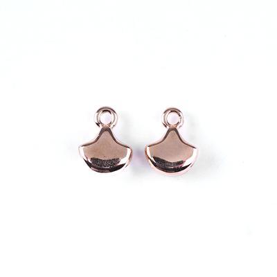 Cymbal Karavos Rose Gold Plated Bead Endings for Ginko Beads - Goody Beads