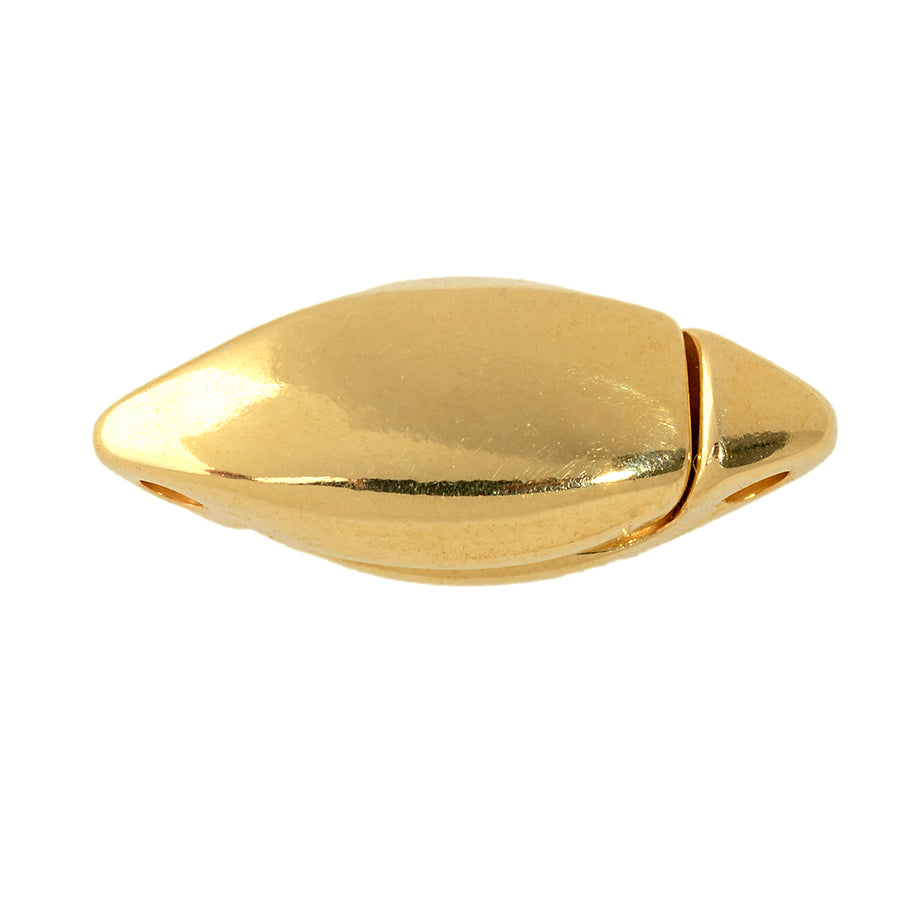 17.5mm Navette Magnetic Clasp - Gold