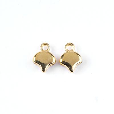 Cymbal Kastro Gold Plated Bead Endings for Ginko Beads - Goody Beads