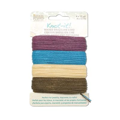 Knot It Adventures Calling Waxed Brazilian Polyester Cord - 15 Yards Per Color - Goody Beads