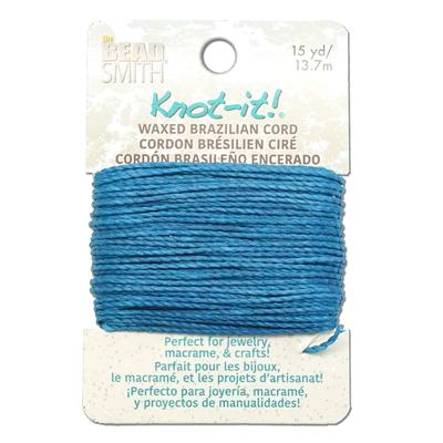 Knot It Deep Ocean Waxed Brazilian Polyester Cord - 15 Yards - Goody Beads