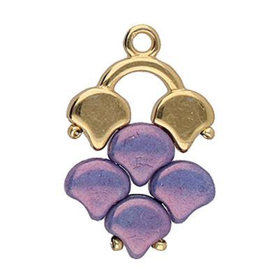 Cymbal Kastro II Rose Gold Plated Bead Endings for Ginko Beads - Goody Beads