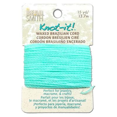 Knot It Seafoam Waxed Brazilian Polyester Cord - 15 Yards - Goody Beads