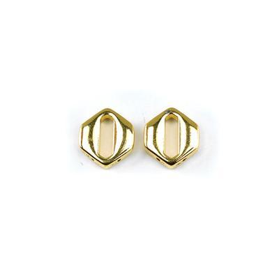 Cymbal Sikamia Gold Plated Connector for Chevron Duo Beads - Goody Beads
