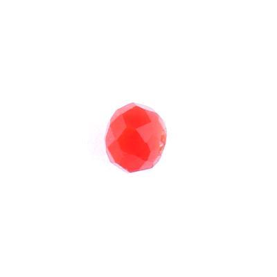 4mm Opaque Red Rondelle Chinese Crystal Beads - Goody Beads