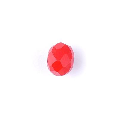 6mm Opaque Red Rondelle Chinese Crystal Beads - Goody Beads