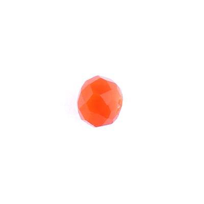 4mm Opaque Coral Rondelle Chinese Crystal Beads - Goody Beads