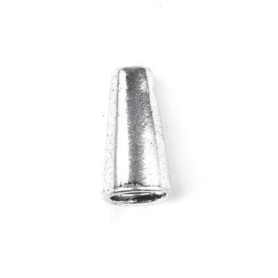 15mm Antique Silver Plated Pewter Bead Cone - Goody Beads