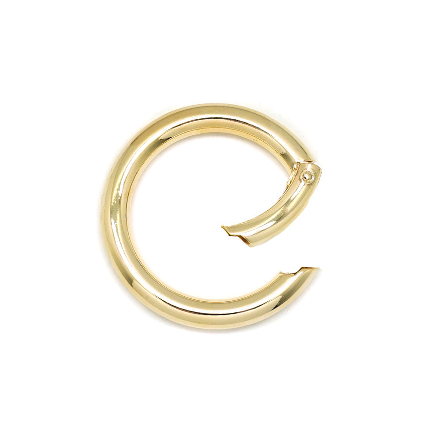 37mm Gold Plated Round Hinged Bail Clasp Goody Beads