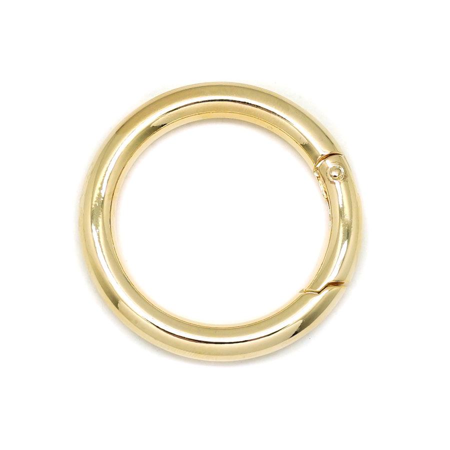 44mm Gold Plated Round Hinged Bail Clasp - Goody Beads
