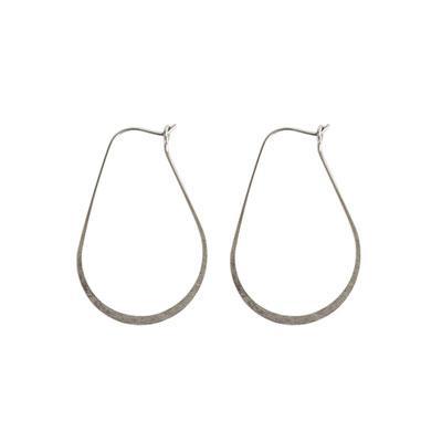 37mm Antique Silver Nickel Free Oval Hoop Ear Wires by Nunn Design - Goody Beads