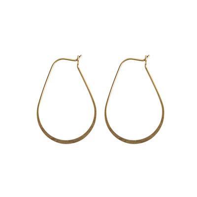 37mm Antique Gold Nickel Free Oval Hoop Ear Wires by Nunn Design - Goody Beads