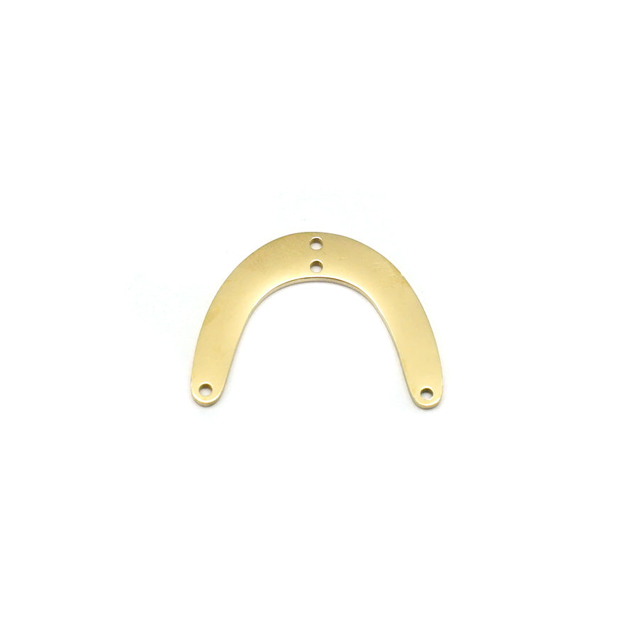 22mm 14K Gold Plated Arch Shaped Connector - Goody Beads