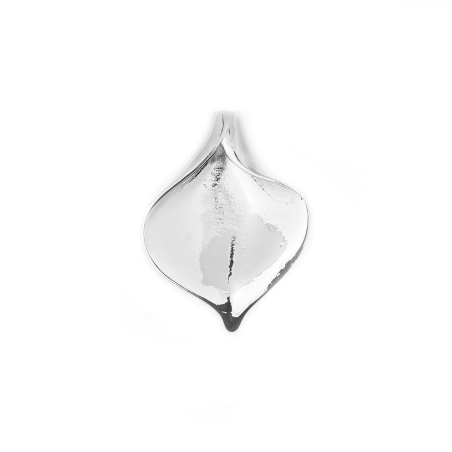24x30mm Silver Plated Large Leaf Bead Cap - Goody Beads