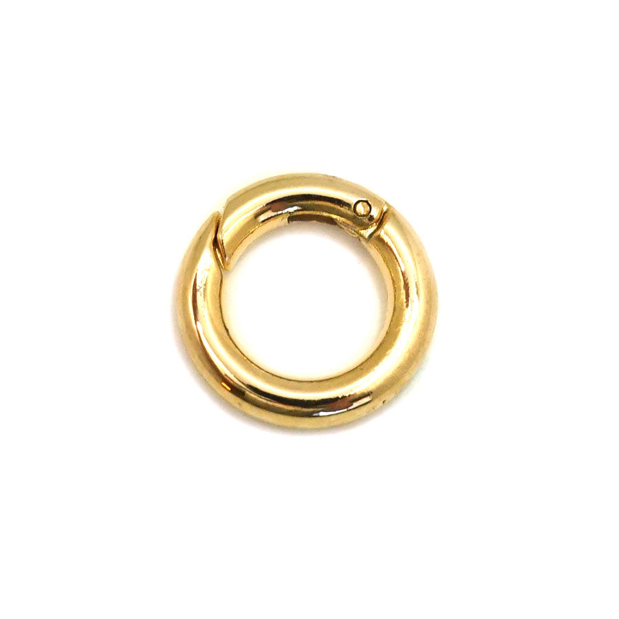 20mm Gold Plated Round Hinged Bail Clasp - Goody Beads