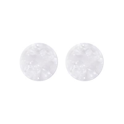 30mm Pearl Acetate Two Hole Coin Connector - Goody Beads