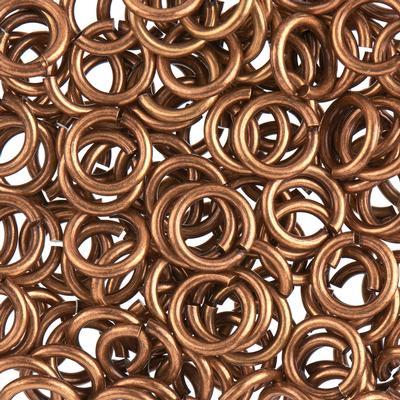 9mm Brass Oxide Plated 14 Gauge Round Jump Rings - Goody Beads