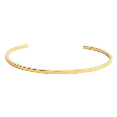 24k Gold Plated Thin Square Flat Cuff Bracelet by Nunn Design - Goody Beads