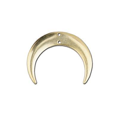 33mm Gold Hanging Crescent Connector Charm - Goody Beads