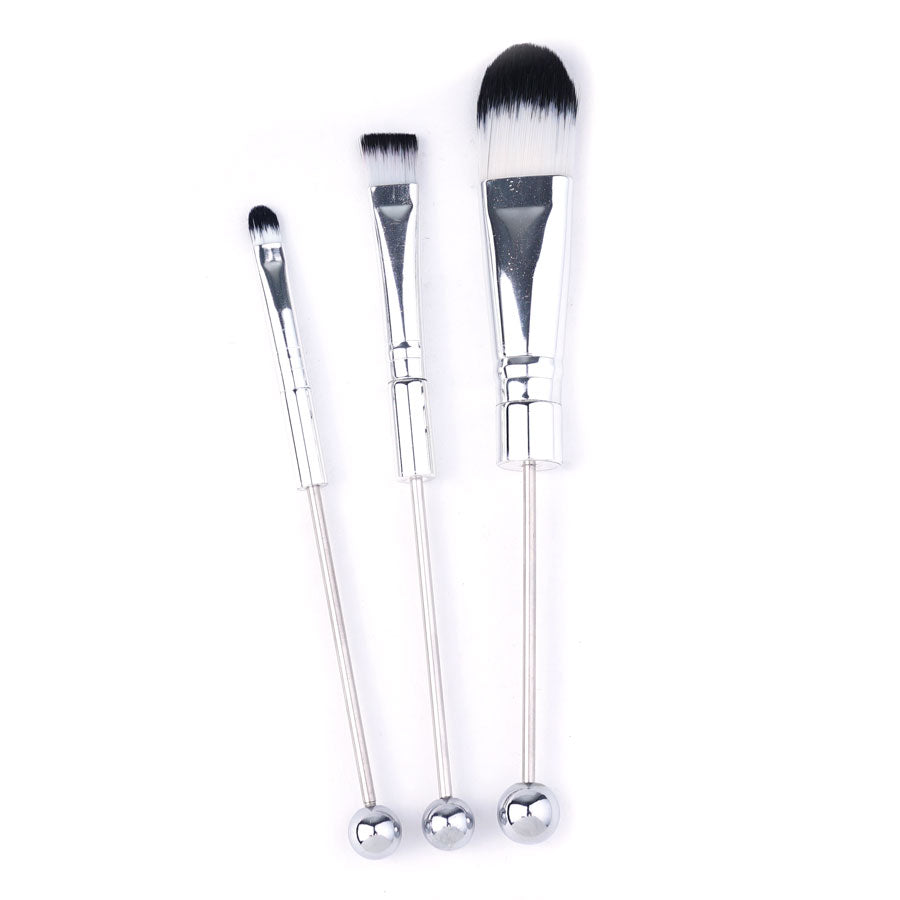 Make-Up Brush 3 Piece Set with Black Case - Goody Beads