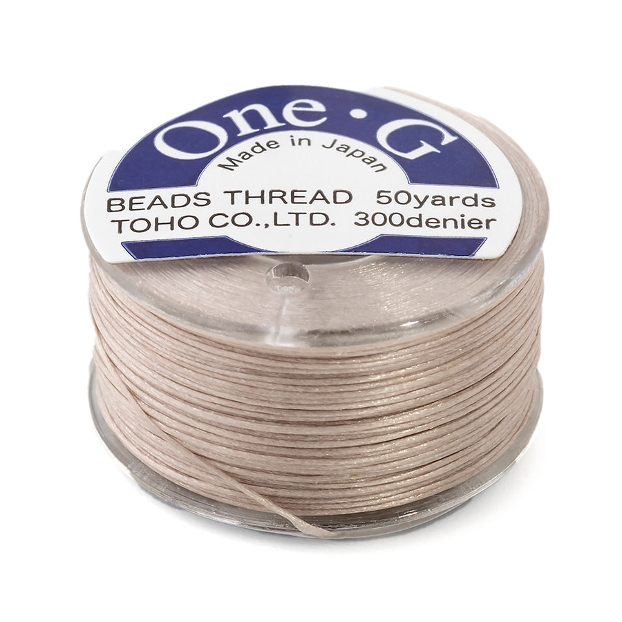 TOHO One-G Nylon Thread Beige - 50 Yard Spool