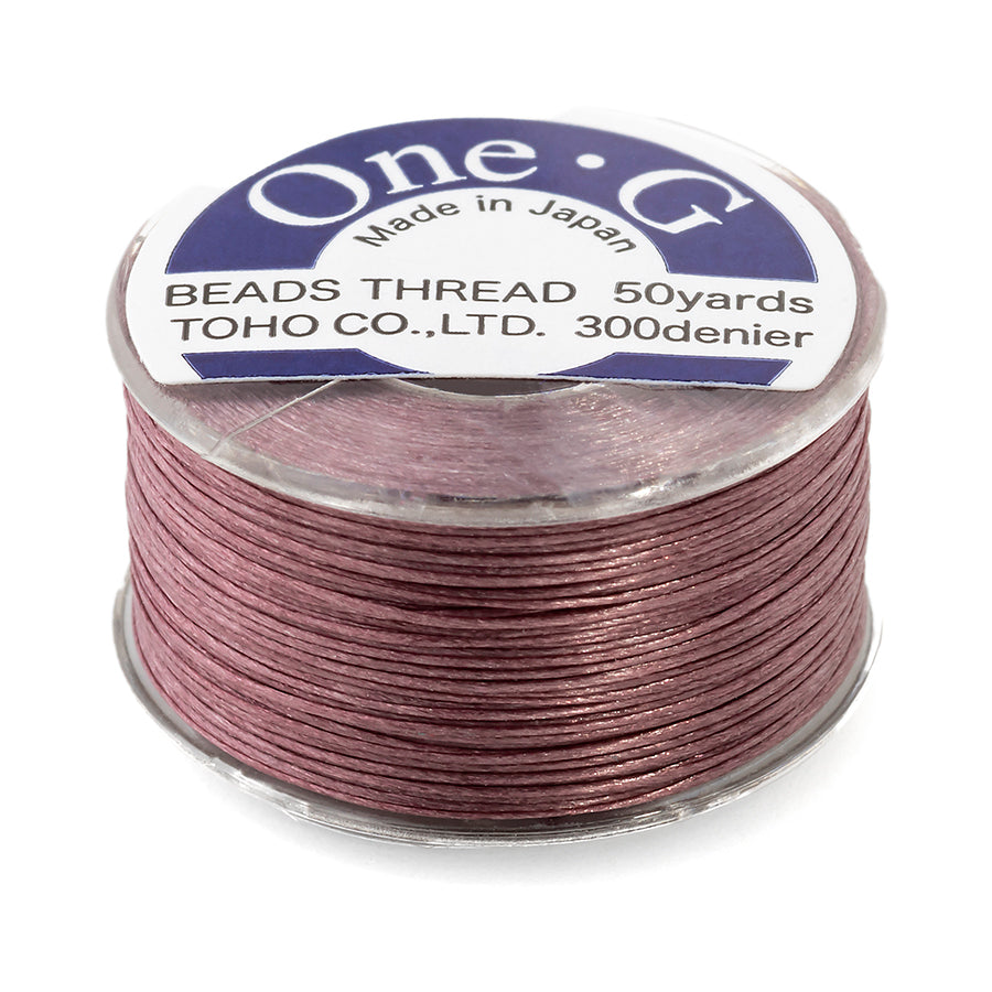 TOHO One-G Nylon Thread Mauve - 50 Yard Spool