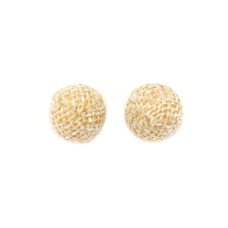 14mm Handmade Woven Rattan Straw Round Bead - Goody Beads