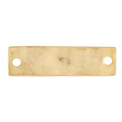 37mm Satin Gold Large Rectangle Link - Goody Beads