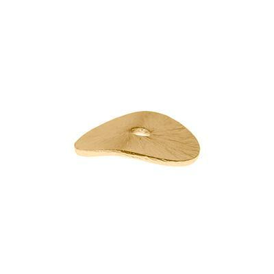 8mm Gold Plated Wavy Disc Bali Style Bead - Goody Beads